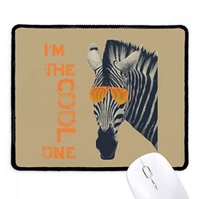 Dıythinker Siyah Güneş Gözlüğü Zebra Havalı Kahverengi Hayvan Kaymaz Fare Altlığı