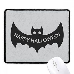 Dıythinker Siyah Hallowmas Siyah Yarasalar Mutlu Cadılar Bayramı Kaymaz Fare Altlığı