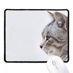 Dıythinker Siyah Hayvan Yawn Cat Simpol Shoot Kaymaz Fare Altlığı
