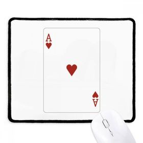 Dıythinker Siyah Heart A Kartları Desenli Kaymaz Fare Altlığı
