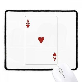 Dıythinker Siyah Heart A Kartları Desenli Kaymaz Fare Altlığı