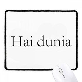 Dıythinker Siyah Hello World Malay Kaymaz Fare Altlığı
