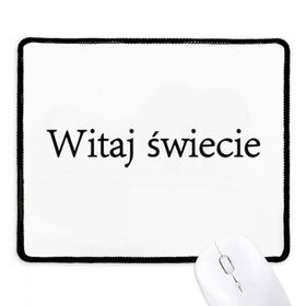Dıythinker Siyah Hello World Polish Kaymaz Fare Altlığı