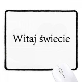Dıythinker Siyah Hello World Polish Kaymaz Fare Altlığı