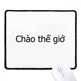 Dıythinker Siyah Hello World Vietnamese Kaymaz Fare Altlığı