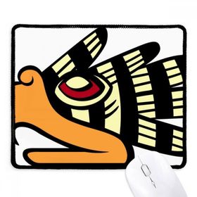 Dıythinker Siyah Hint Soyut Sanat Çizim Kartal Kafası Kaymaz Fare Altlığı
