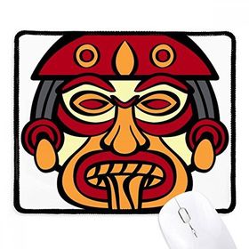 Dıythinker Siyah Hint Soyut Sanat Çizim Totem Kutup Yüzü Kaymaz Fare Altlığı