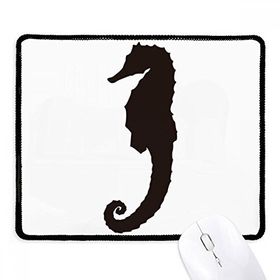 Dıythinker Siyah Hippocampus Deniz Yaşamı Siyah Desen Kaymaz Fare Altlığı