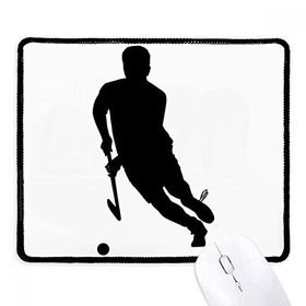 Dıythinker Siyah Hokey Sporları Koşu Fiziksel Eğitim Kaymaz Fare Altlığı