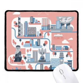 Dıythinker Siyah Hong Kong Ünlü Yerler Kaymaz Fare Altlığı