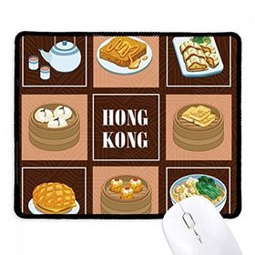 Dıythinker Siyah Hong Kong Yerel Gıda Çin Kaymaz Fare Altlığı