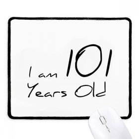 Dıythinker Siyah I am 101 yaş Yaşlı Yaşlı Kaymaz Fare Altlığı