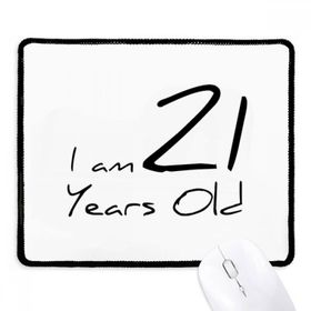 Dıythinker Siyah I am 21 yaş Genç Kaymaz Fare Altlığı