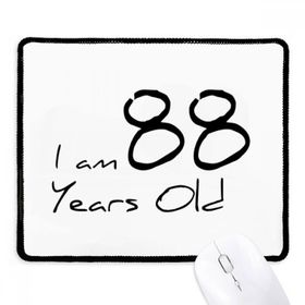 Dıythinker Siyah I am 88 yaş Yaşlı Yaşlı Kaymaz Fare Altlığı
