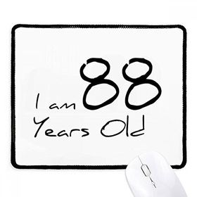 Dıythinker Siyah I am 88 yaş Yaşlı Yaşlı Kaymaz Fare Altlığı