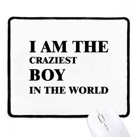 Dıythinker Siyah I Am The Craziest Boy Kaymaz Fare Altlığı