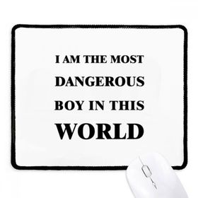 Dıythinker Siyah I Am The Dangerous Boy Kaymaz Fare Altlığı