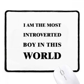 Dıythinker Siyah I Am The Introverted Boy Kaymaz Fare Altlığı
