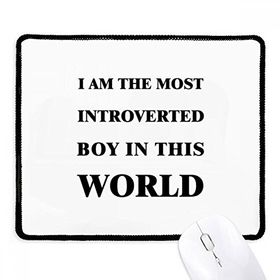Dıythinker Siyah I Am The Introverted Boy Kaymaz Fare Altlığı