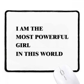 Dıythinker Siyah I Am The Powerful Girl Kaymaz Fare Altlığı