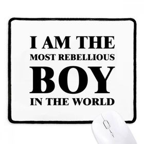 Dıythinker Siyah I Am The Rebellious Boy Kaymaz Fare Altlığı