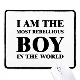 Dıythinker Siyah I Am The Rebellious Boy Kaymaz Fare Altlığı