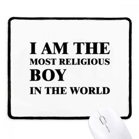 Dıythinker Siyah I Am The Religious Boy Kaymaz Fare Altlığı