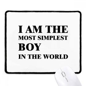 Dıythinker Siyah I Am The Simplest Boy Kaymaz Fare Altlığı