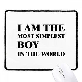 Dıythinker Siyah I Am The Simplest Boy Kaymaz Fare Altlığı