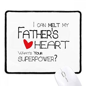 Dıythinker Siyah I Can Melt My Father's Heart Best Papa Love Kaymaz Fare Altlığı Kenarlı