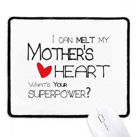 Dıythinker Siyah I Can Melt My Mother's Heart Best Mom Love Kaymaz Fare Altlığı Kenarlı