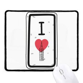 Dıythinker Siyah I Love London Kelimeler Desenli Kaymaz Fare Altlığı