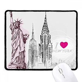 Dıythinker Siyah I Love New York America Country City Kaymaz Fare Altlığı