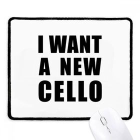 Dıythinker Siyah I Want A New Cello Kaymaz Fare Altlığı