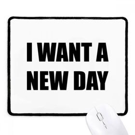 Dıythinker Siyah I Want A New Day Kaymaz Fare Altlığı