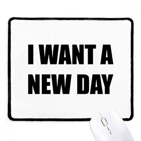 Dıythinker Siyah I Want A New Day Kaymaz Fare Altlığı