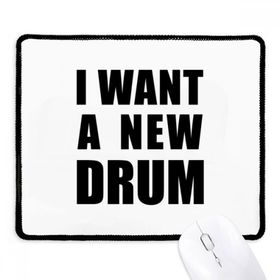 Dıythinker Siyah I Want A New Drum Kaymaz Fare Altlığı
