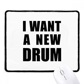 Dıythinker Siyah I Want A New Drum Kaymaz Fare Altlığı