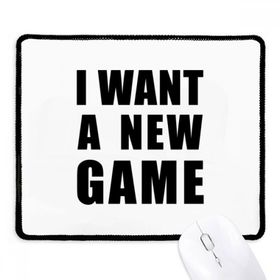 Dıythinker Siyah I Want A New Game Kaymaz Fare Altlığı