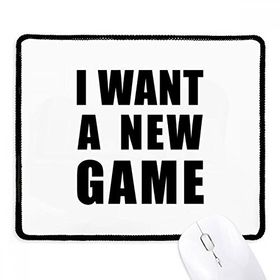 Dıythinker Siyah I Want A New Game Kaymaz Fare Altlığı