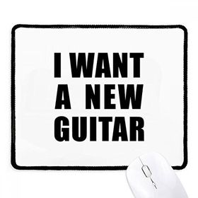 Dıythinker Siyah I Want A New Guitar Kaymaz Fare Altlığı