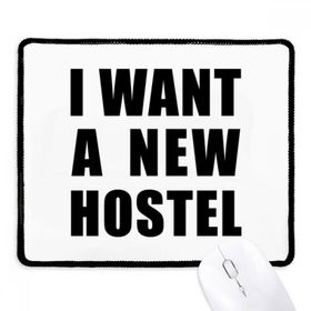Dıythinker Siyah I Want A New Hostel Kaymaz Fare Altlığı