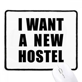 Dıythinker Siyah I Want A New Hostel Kaymaz Fare Altlığı