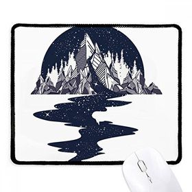 Dıythinker Siyah Iceberg Stream Stars Sanat Deseni Kaymaz Fare Altlığı