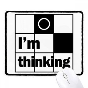Dıythinker Siyah I'm Thinking Alıntı Kaymaz Fare Altlığı