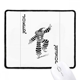 Dıythinker Siyah Joker Kartları Desen Kaymaz Siyah Başlıklı Kenarlar Mouse Pad