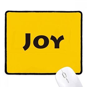 Dıythinker Siyah Joy Word İlham Verici Alıntı Sözler Kaymaz Fare Altlığı