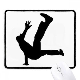 Dıythinker Siyah Jumping Dansçı Spor Hip Hop Kaymaz Fare Altlığı
