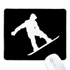Dıythinker Siyah Jumping Skateboarding Spor Siyah Silüet Kaymaz Fare Altlığı