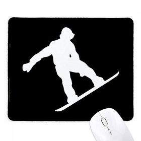Dıythinker Siyah Jumping Skateboarding Spor Siyah Silüet Kaymaz Fare Altlığı